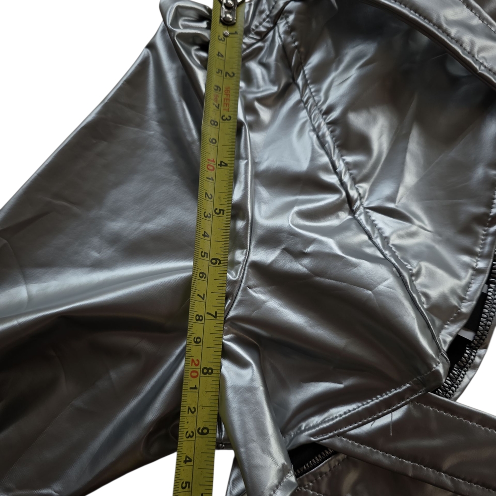 ROMWE Silver Asymmetrical Jacket - Picture 4 of 8